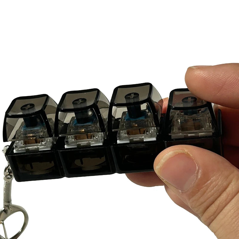 Get Your Hands on This 4/9 Keys Mechanical Keyboard Axis Tester - Perfect Stress Relief Keychain for DIY Enthusiasts!
