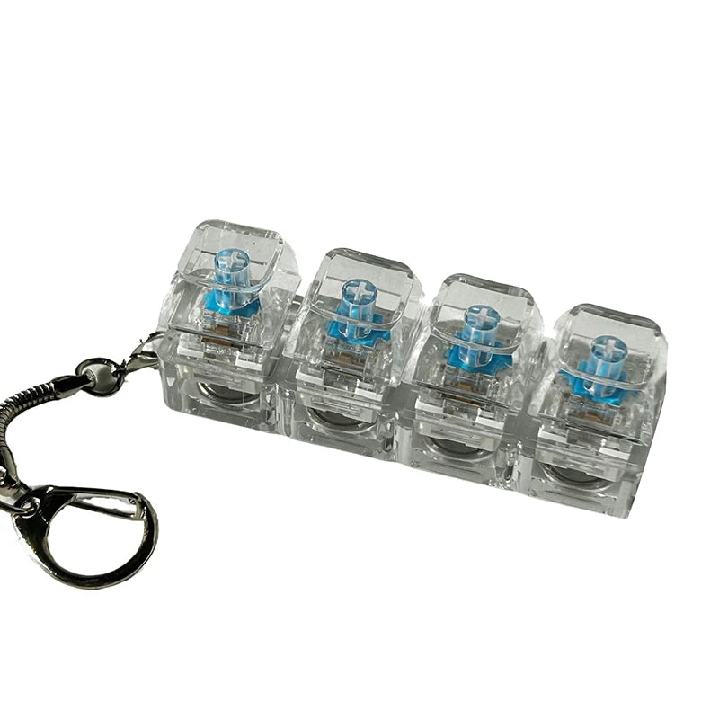 Get Your Hands on This 4/9 Keys Mechanical Keyboard Axis Tester - Perfect Stress Relief Keychain for DIY Enthusiasts!