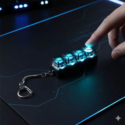 Get Your Hands on This 4/9 Keys Mechanical Keyboard Axis Tester - Perfect Stress Relief Keychain for DIY Enthusiasts!